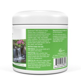 Aquascape 98899 SAB Stream & Pond Cleaner Pond Water Treatment, 8.8-Ounce, White