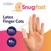 Snugfast Latex Finger Cots 2 Sizes, Medium and Large -
