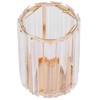 Cosmetic Brush Holder Transparent Glass Round Decorative Desktop Pen Storage
