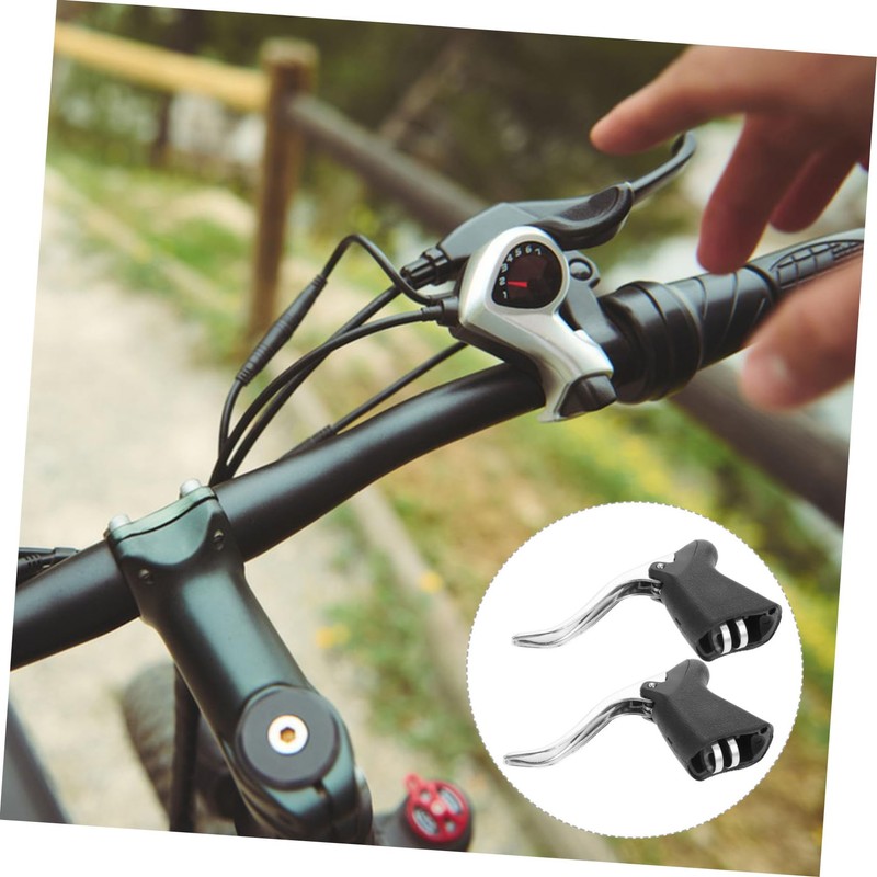 Kisangel 2pcs Mountain Bike Brake Handle Road Bike Handlebar Lever