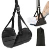 Travel Foot Rest with Height Adjustable Foot Hammock for Travel