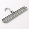 Set of 4 Space Saving Clothes Hangers - Grey Durable