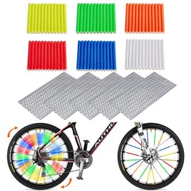 Yeria Bicycle Spoke Reflectors, Reflectors Bicycle, Reflector Stickers for Bicycle, 360° Visibility Bicycle Spoke Reflectors Clips (136)