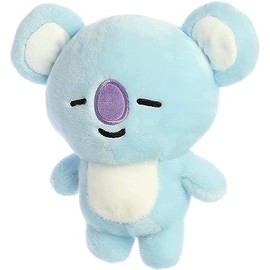 Aurora Lovable BT21 KOYA Peluche - Diversión Coleccionable - Deliciosa Corteza - Azul 9 Pulgadas
