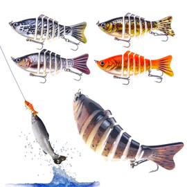 Robotic Fishing Lure - Angling Baits for River,Professional 3D Robotic Fishing Lure for Freshwater Saltwater Angling