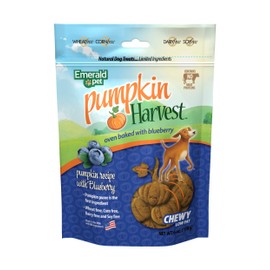 Emerald Pet Pumpkin Harvest Chewy Meat Free Natural Dog Treats, Made in USA