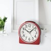 Seiko Marui Bedside Alarm Clock, Metallic Dark Red