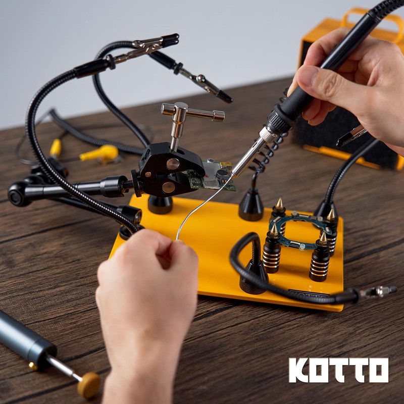 KOTTO Helping Hands Soldering, Third Hand Soldering Tools PCB Holder