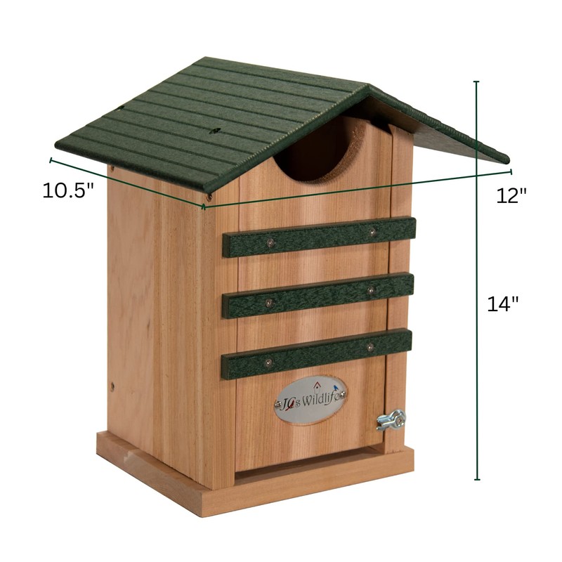 JCS Wildlife Screech Owl & Saw-Whet Owl House – Cedar