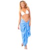 1 World Sarongs Womens Fringeless (TM) Swimsuit Cover-up Solid Sarong