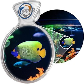 FL!PPER Flipper DeepSee 4 Inch Viewer - Filter Clear Lens and Magnetic Magnifier for Aquariums - Aquarium Magnifier for Coral Reef Aquarium - Magnetic Magnifier Ideal for Photography - Clear