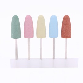 Nail Cutter Tips Ceramic Handpiece Tip Aspirator Drill Bit, Silicone Nail Polisher Drill Bits Manicure Machine Tools Drill Straightener