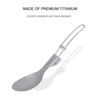 Boundless Voyage Titanium Folding Spoon Spork Fork Set Outdoor Camping
