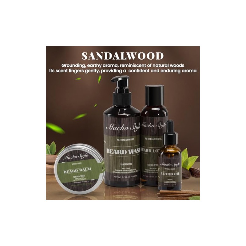 Set Cuidado Barba Estilo Macho Regalo Marzo Primavera Aire Libre