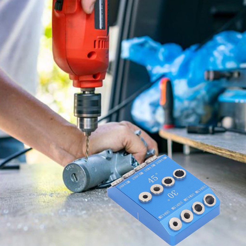 Drill Guide Jig 30 45 90 Degree Aluminum Alloy Angle