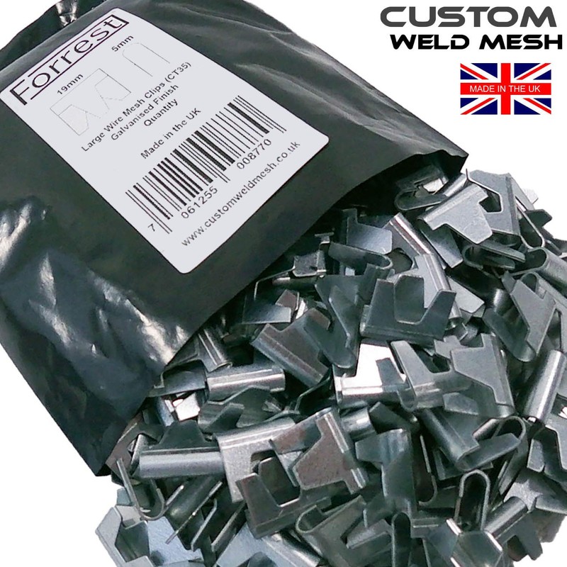 Wire mesh Clips 250QTY Forrest Ideal for cage Aviary Repair