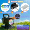 Hanstre Rechargeable Bubble Machine with Remote, RGB Lights & Auto