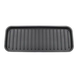 esahpss Sink Organizer Tray,1 Pack 9’’*3.5’’Bathroom Washbasin Storage Silicone Tray,Sponge Holder for Kitchen,Dispenser, Dishwashing Accessories,Black