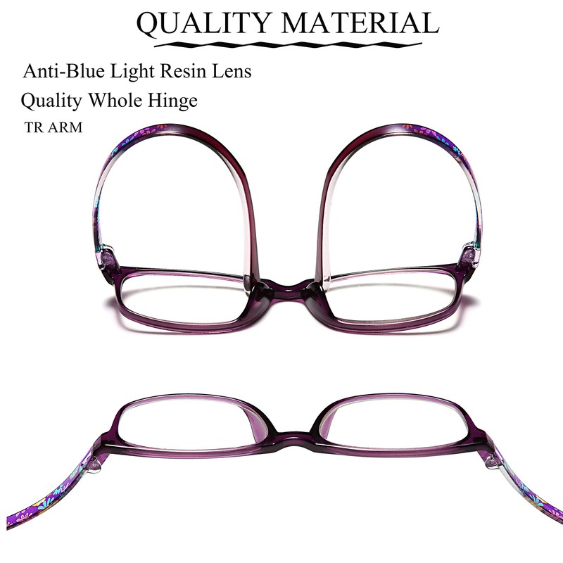 Ladies Blue Light Blocking Reading Glasses - 2 Pack Computer