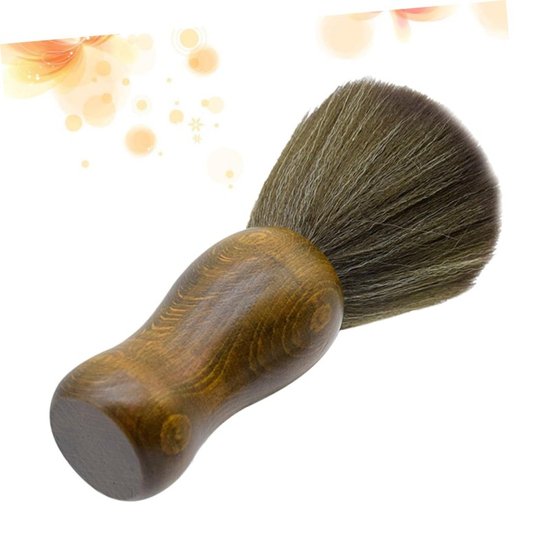 Baluue 1pc Wooden Handle Hair Cleaning Brush Soft Bristle for