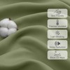 Chyhomenyc Sage Green Short Blackout Curtains 36 Inch Length, Small