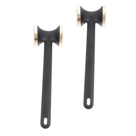 FELTECHELECTR 2 Pack Beef Mallets Kitchen Hammer for Meat Tenderizing Stainless Steel Ergonomic Handle Waterproof Sturdy Easy to Clean