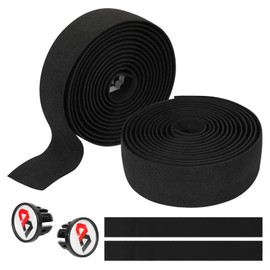 Oumers Cycling Handle Wraps, 2 Rolls Road Bike Handlebar Tapes Grip Tape for Handles Extended High Elastic Non-slip Bicycle Handlebar Strap