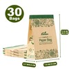 JENCENBIO Compostable Paper Bag Leakproof Kitchen Food Waste Bag 30