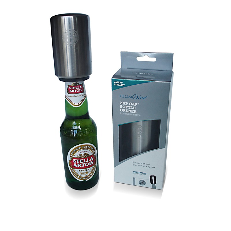 ZapCap Stainless Steel Bottle Opener - Elegant Magnetic Bottle Opener