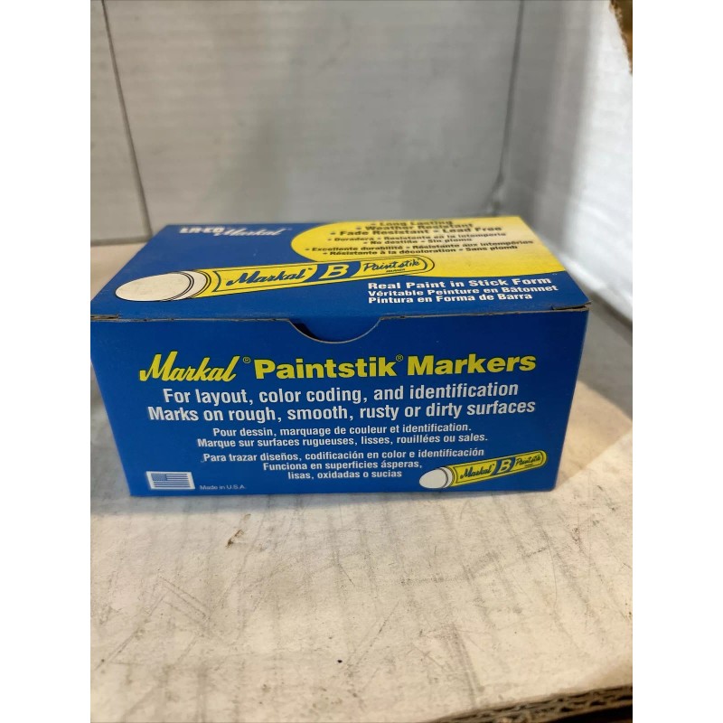 Markal "B" Red Solid Paint Stick Marker Multi Use Pack