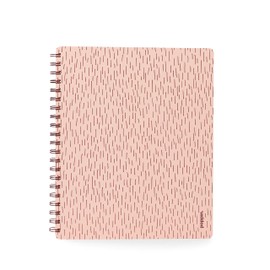 Poppin Basics Kit - Blush, Elements One Subject Notebook with Matte Laminated Cover, Stapler, Pencil Pouch, and Set of Four Retractable Gel Luxe Pens, Complete Office Basics Kit