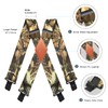 MENDENG Men's Camouflage Clip-End Suspenders 2" Strong Clips Heavy Duty