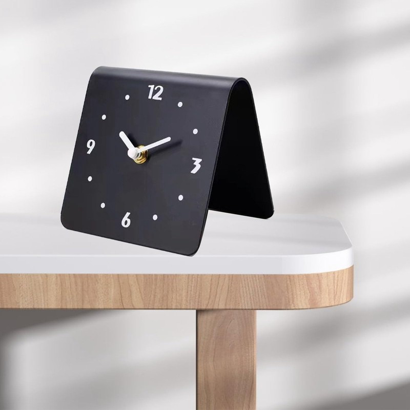 NOENNULL Bedside Clock, Silent Desk Clock, Table Clock, Simple, Modern,
