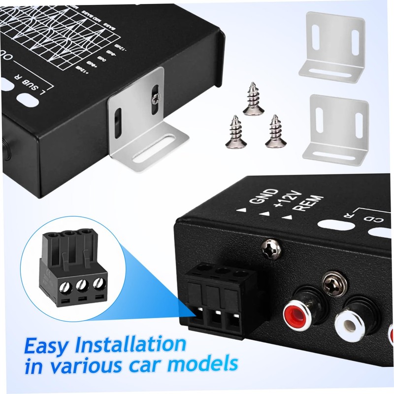 KICHOUSE 7-Band Car Audio Equalizer, Digital Equalizer, Hitch Eq Tuner,