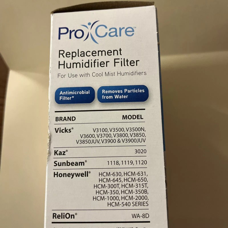 Procare Humidifier Filter for Use with Cool Mist PCWF2