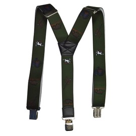 Olata Men's Adjustable Heavy Duty Y-Shape Hunting Braces/Suspenders with Embossed Clips - 4cm. Game Animals