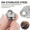 GeneX Wire Clips Wire Rope Clips M2 Stainless Steel 24pcs