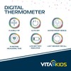 VitaKids Flexi-Tip Digital Thermometer, Orange Panda