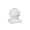 Classy Caps BP944 Ball PVC Post Cap, 4" x 4"