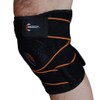 Manta Raya Knee Pad Elastica Ajustable con Gel (Negro con