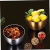 Mobestech 2pcs Stainless Steel Sauce Salad Bowl Multipurpose Kitchen Utensils