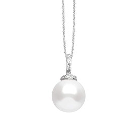 NANA KAY Fashion Pearl Necklace Silver with Cubic Zirconia ST946