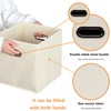 Yunkeeper Fabric storage bins Cubes, Fabric Cube Organizer with Handle,