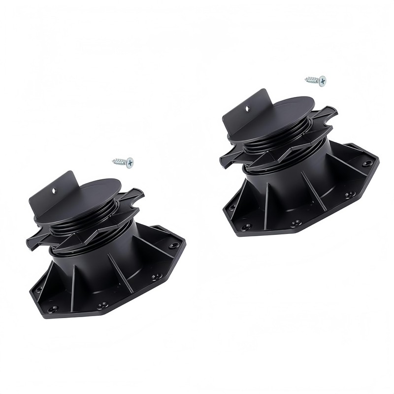 2Pcs Adjustable Deck Support, Joist Support Pedestals,Floor Support Pedestals, Floating