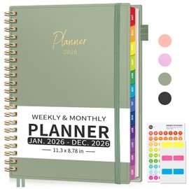 EMSHOI 2026 Appointment Book, A4 15-Minute Hourly Planner, JAN 2026 - DEC 2026, Daily Weekly Monthly, 100GSM Thick Paper, PVC Cover, Colorful Tabs - for Work, School, Salon Scheduling