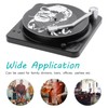 Kinsinder Pack of 6 Retro Vinyl Record Coasters, Non-Slip Rubber