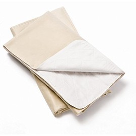 Nobles Reusable Bed pad/Underpad - Machine Washable & Dryable, Waterproof, Extra-Absorbent, Personal Care & Better Than Hospital Under Pad (Tan/Beige, 35"X36")