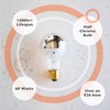 GoodBulb 60 Watt Incandescent Half Chrome Bulb A19 Shape, E26