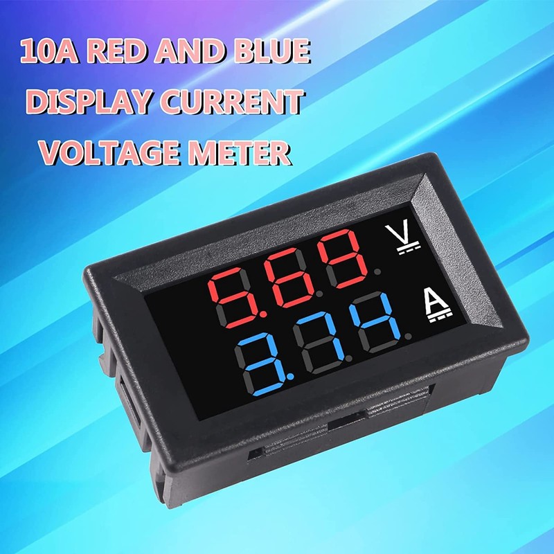 AOICRIE 4 x 0.28 inch voltmeter ammeter module with LED