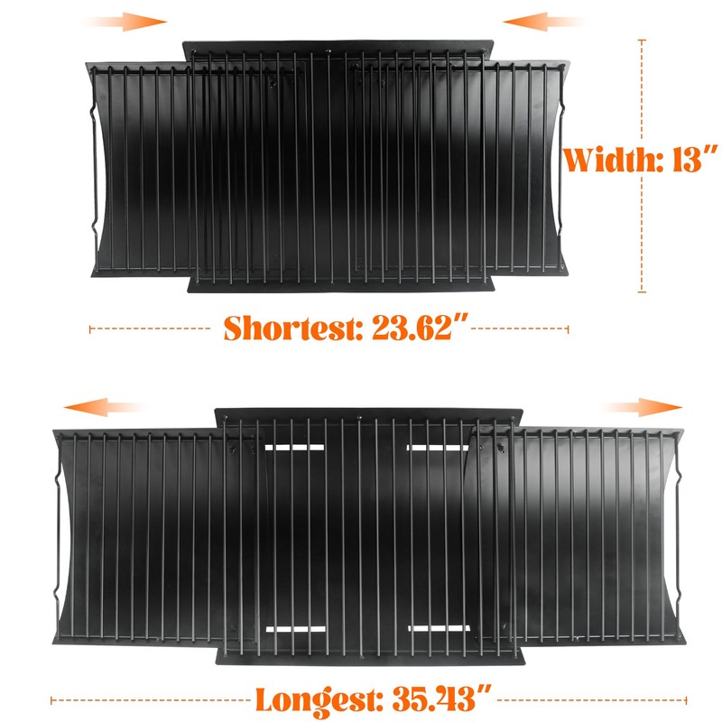 Adjustable Ash Pan for Chargriller Charbroil Grill Charcoal Tray Metal